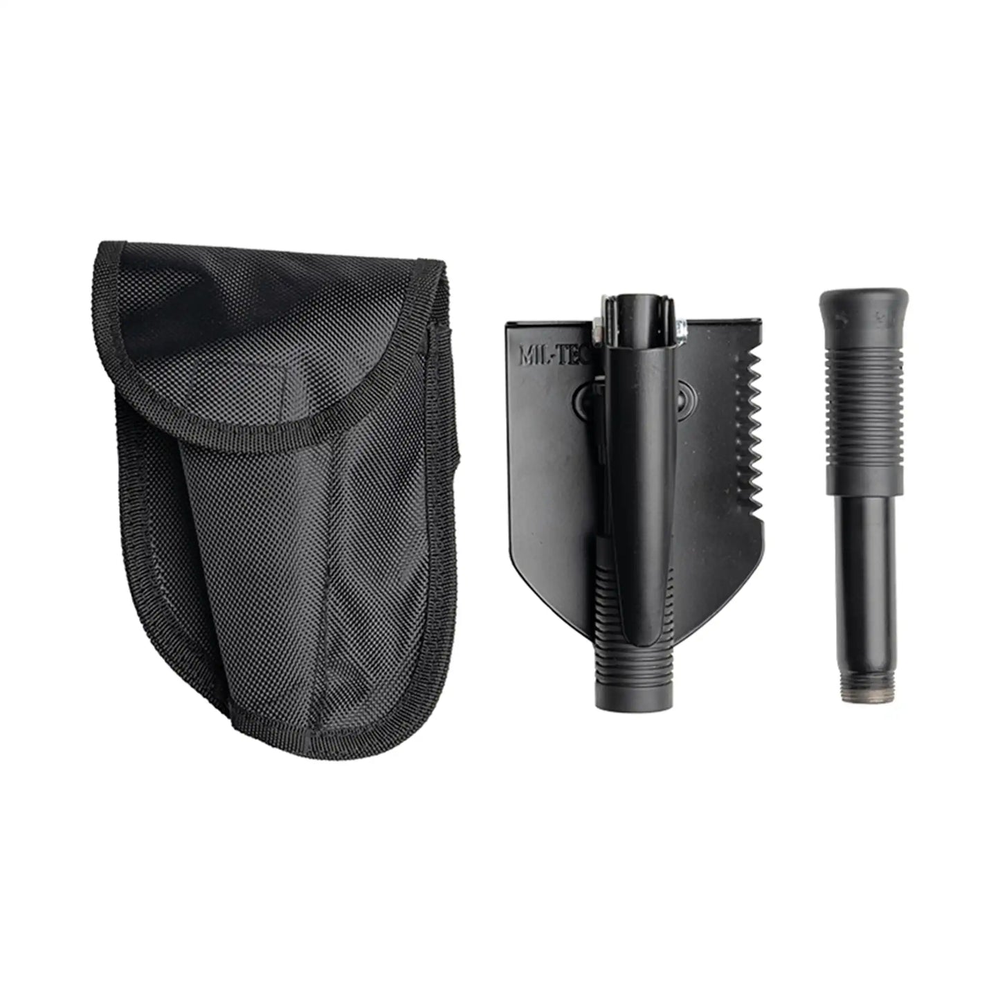 Mini Klappspaten mit Tasche Schwarz
