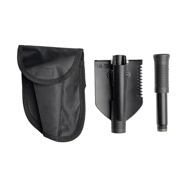 Mini Klappspaten mit Tasche Schwarz