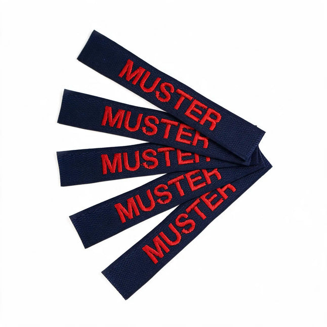 Lot de 5 rubans porte-nom Navy
