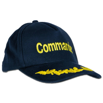 Casquette de baseball brodée Commander