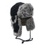 Casquette d'hiver avec fourrure de lapin