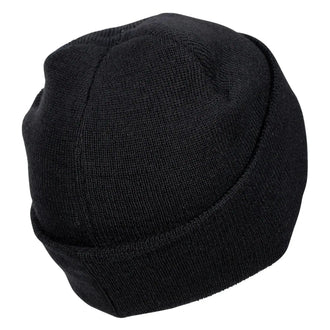 bonnet roulé laine noir