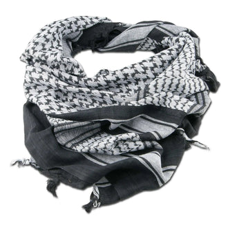 Shemagh noir blanc