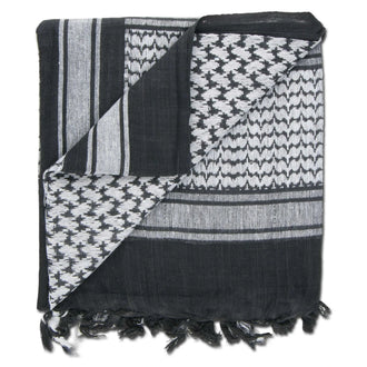 Shemagh noir blanc