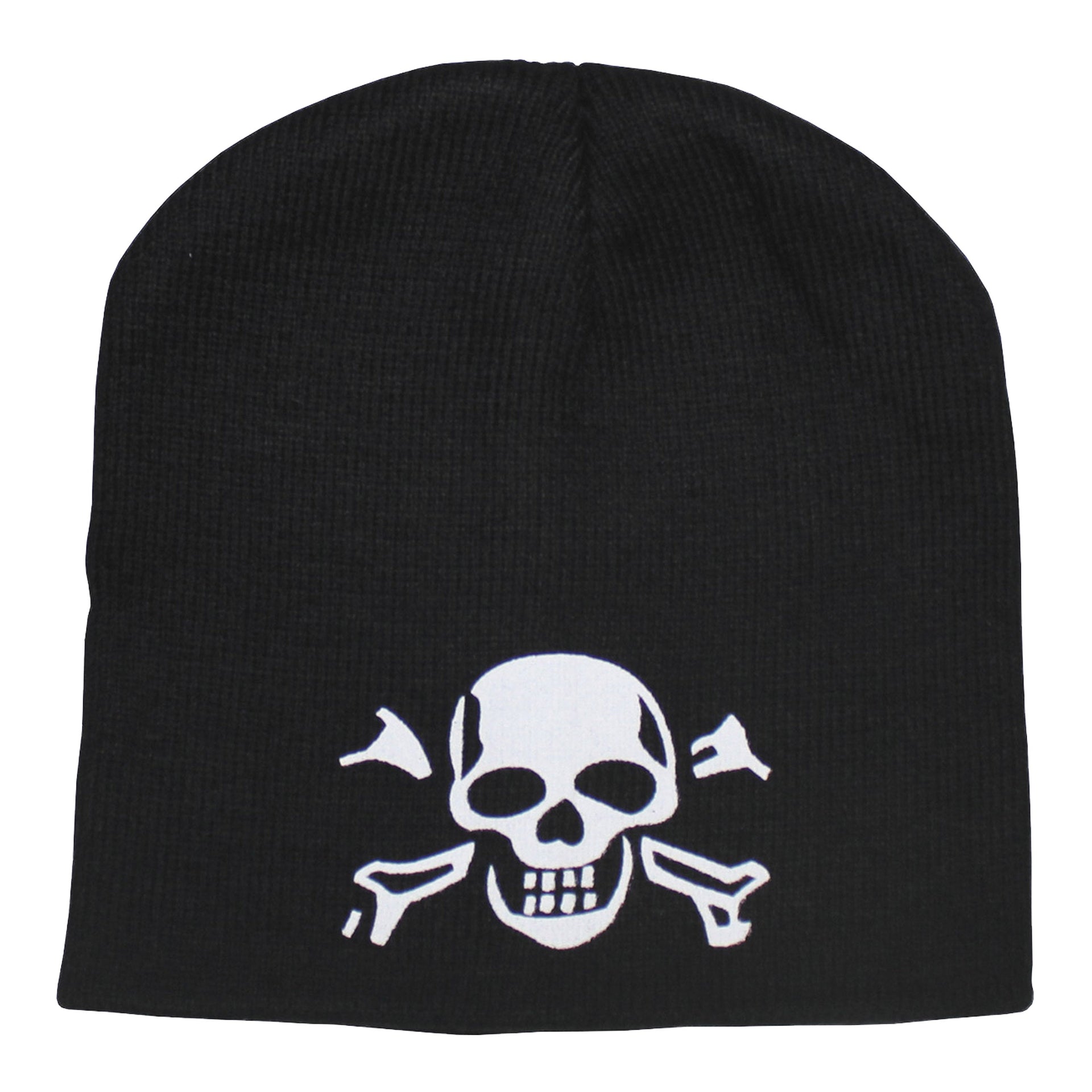 Bonnet tricoté avec tête de mort