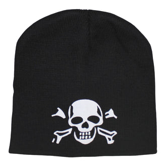 Bonnet tricoté avec tête de mort