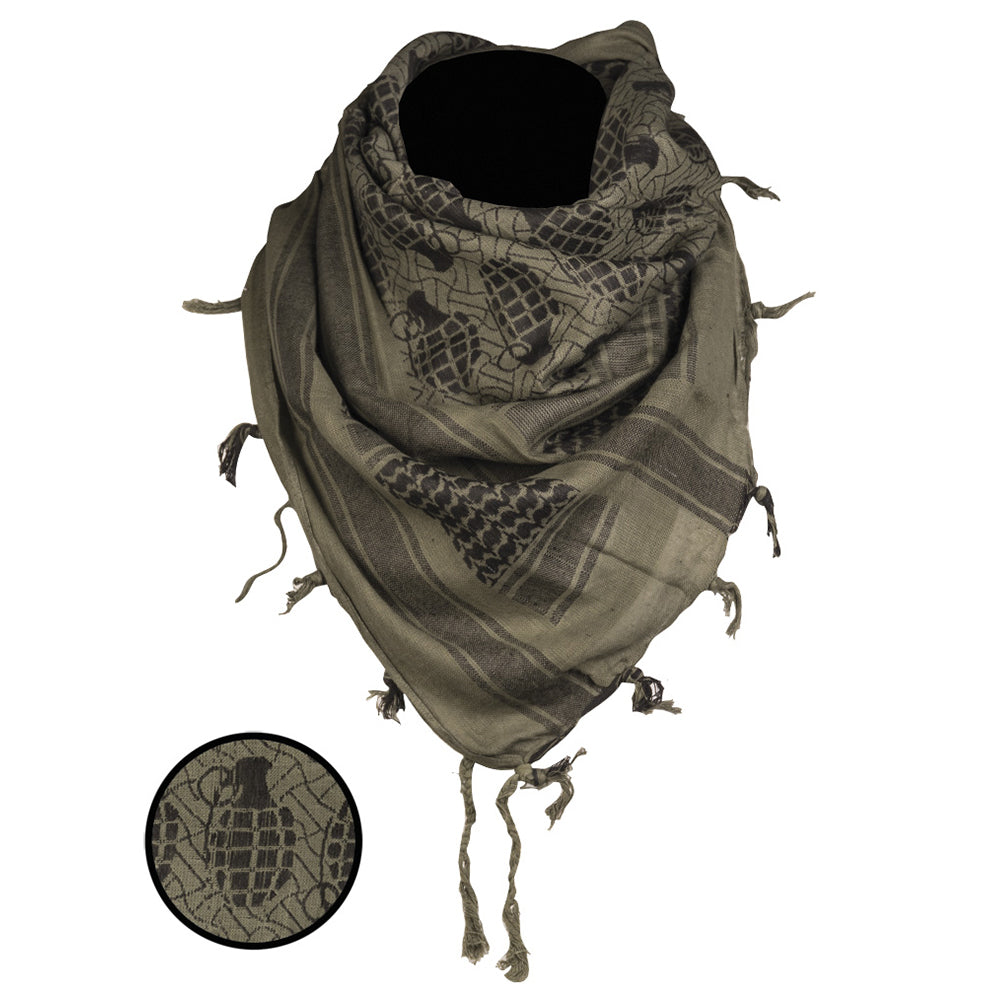 Shemagh grenade 110x110 cm