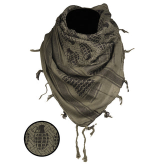 Shemagh grenade 110x110 cm
