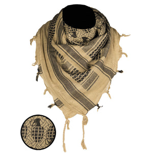 Shemagh grenade 110x110 cm