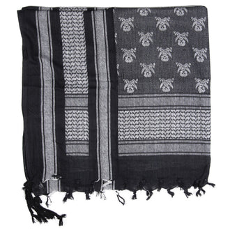 Shemagh Crâne 110x110 cm  blanc