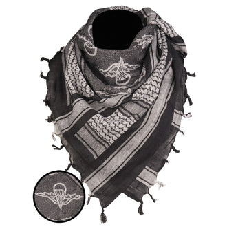 Shemagh parachutiste 110x110 cm  blanc