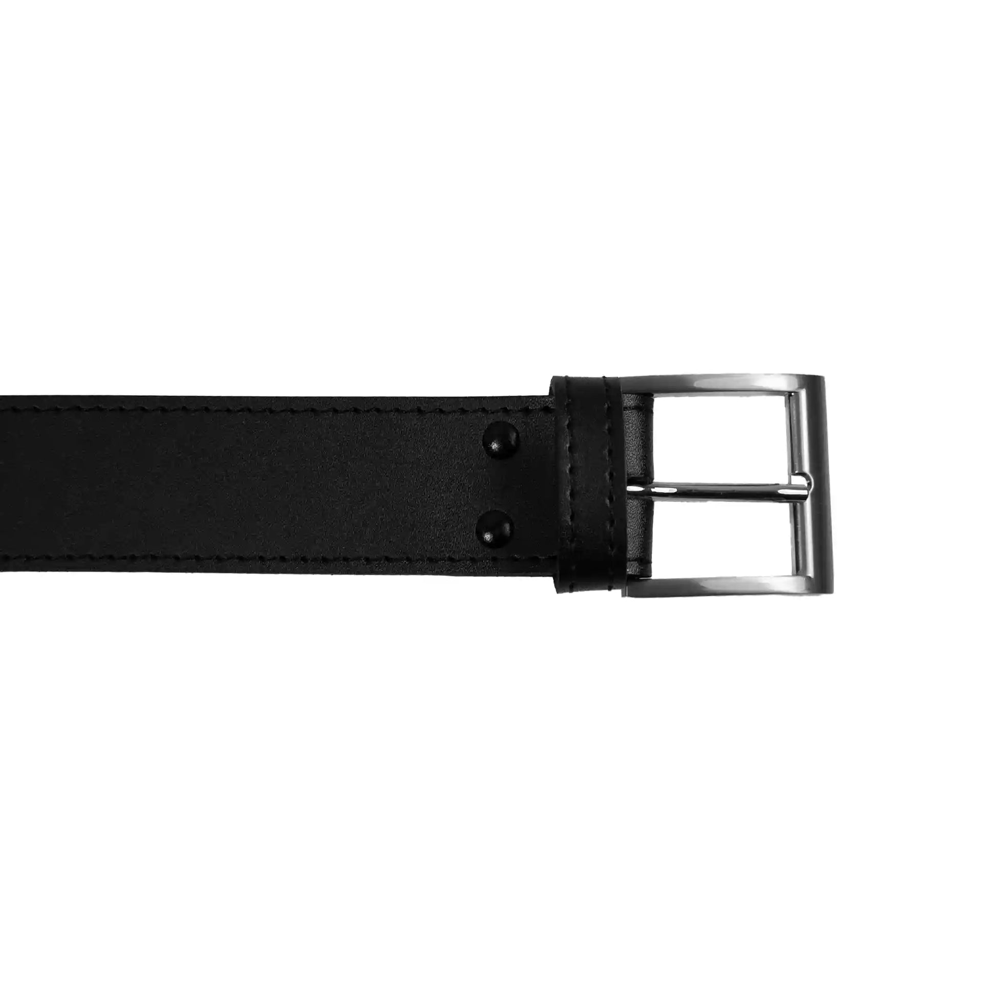 Ceinture en cuir 40 mm de large couture décorative