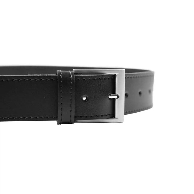 Ceinture en cuir 40 mm de large couture décorative