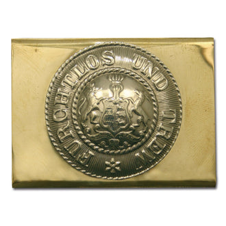 Boucle de ceinture prusse argentée