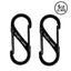 Mousqueton S-Biner T. 1 acier inoxydable  lot de 2
