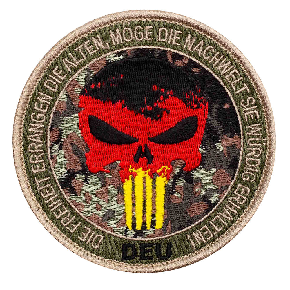 Patch Punisher Skull   rouge or