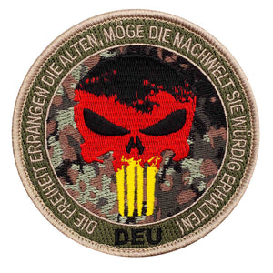 Patch Punisher Skull   rouge or