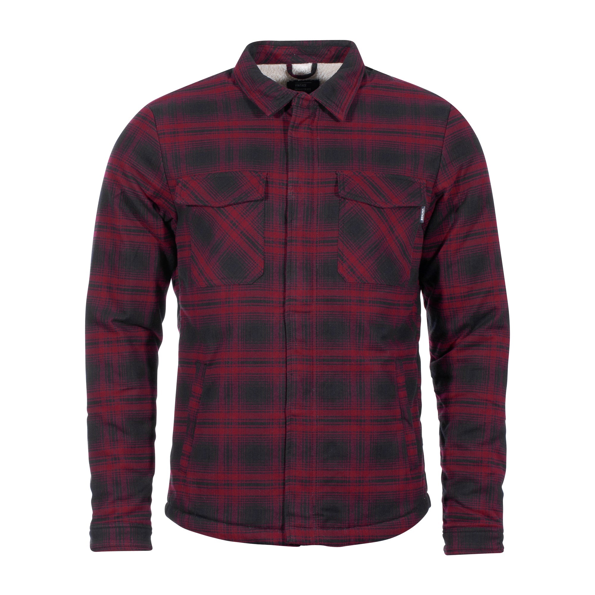 Veste Class Sherpa red check ASMC Frankreich