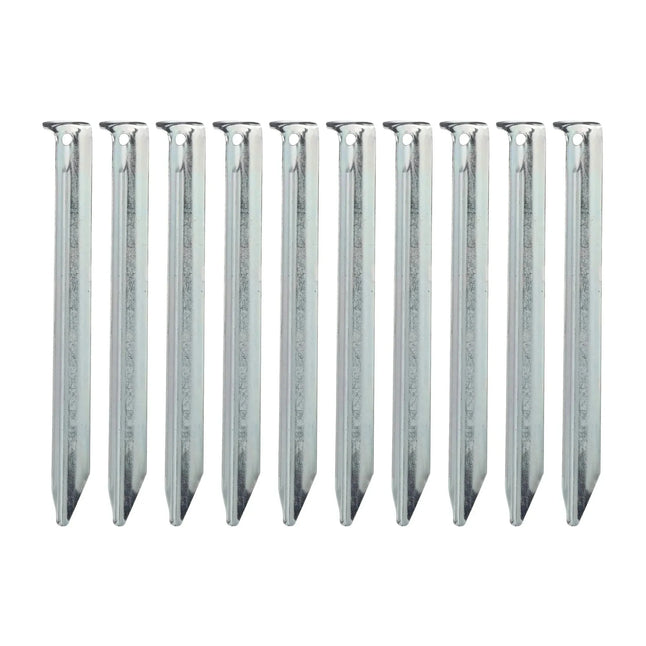 Piquet de tente en acier, lot de 10