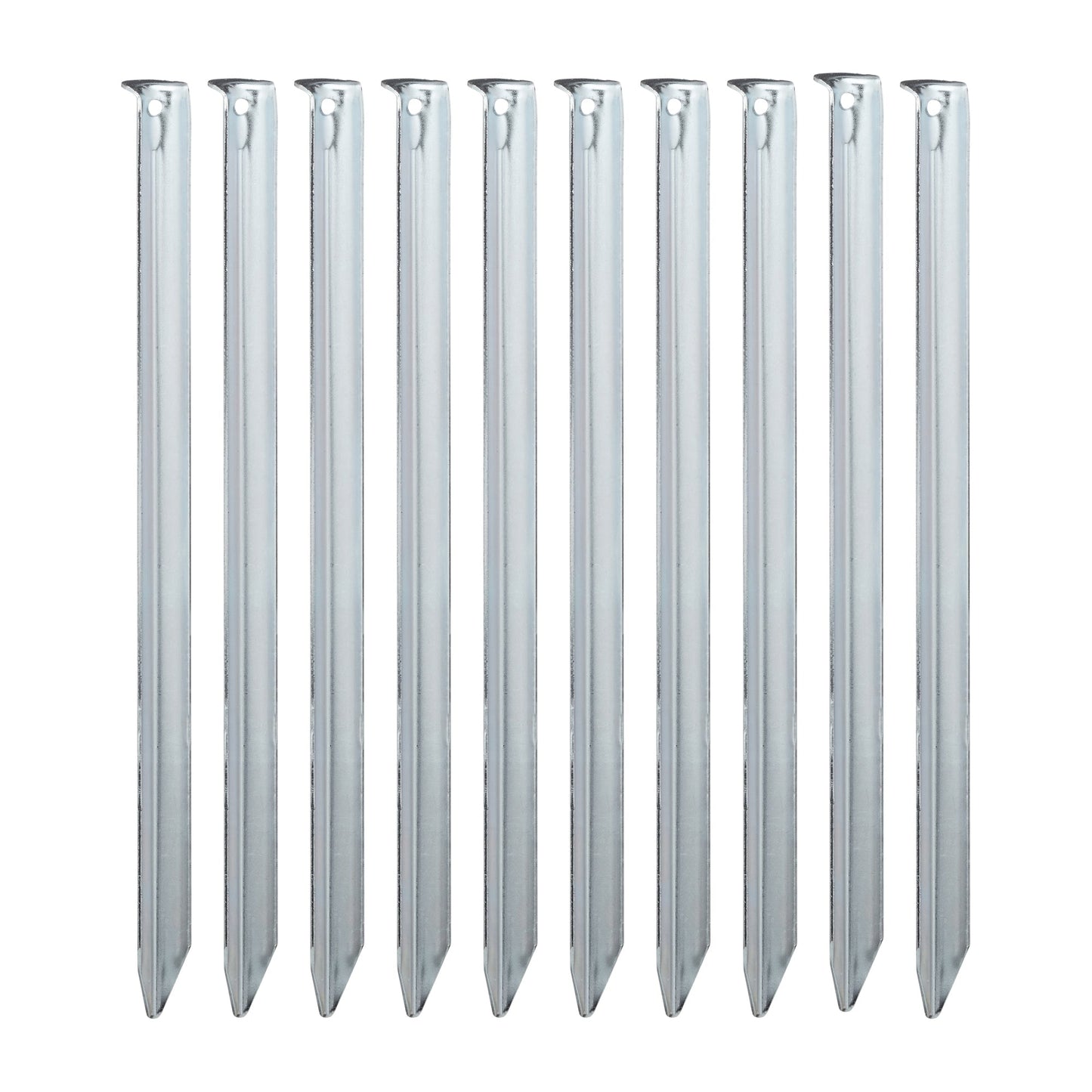 Piquet de tente acier 30 cm lot de 10