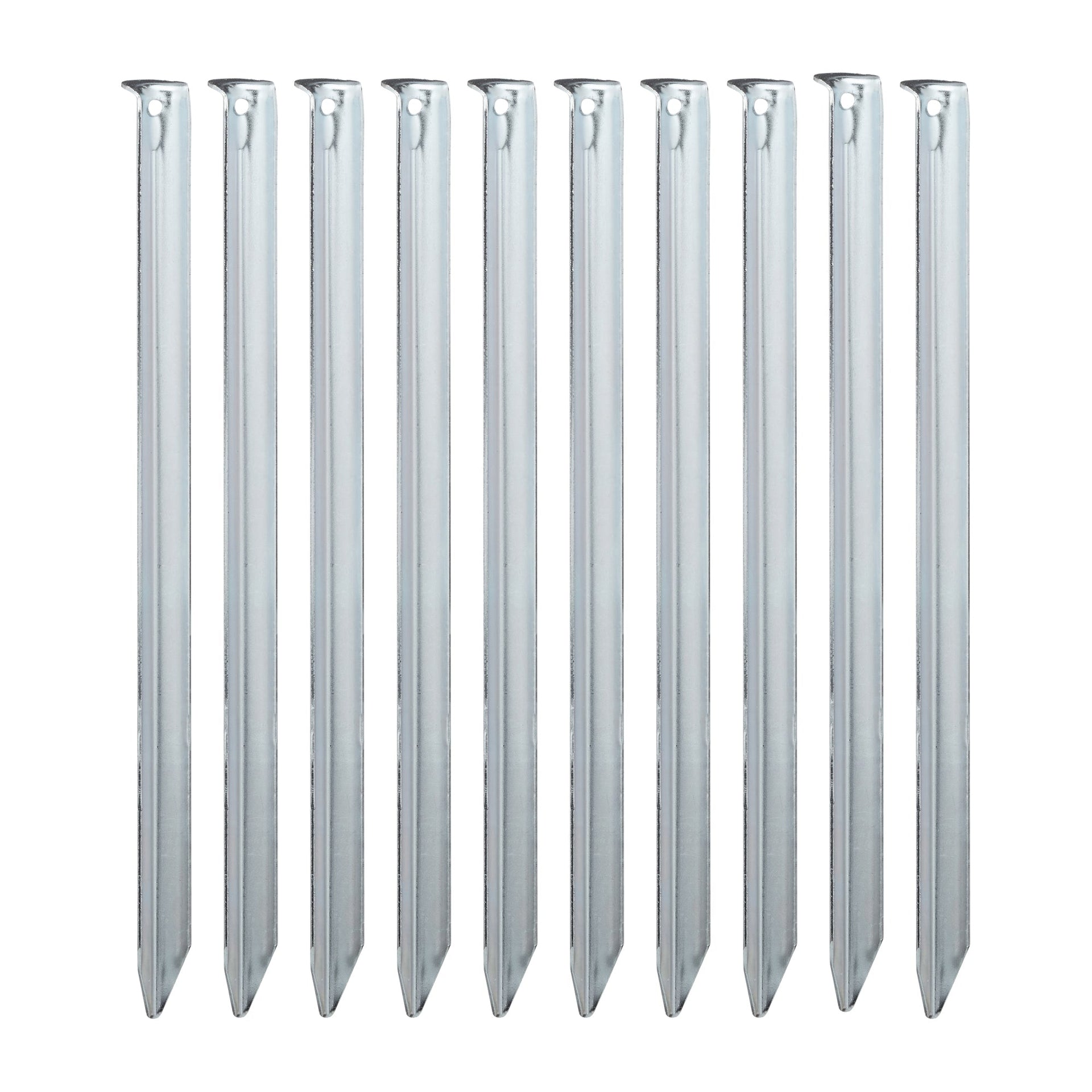 Piquet de tente acier 30 cm lot de 10