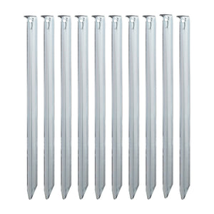 Piquet de tente acier 30 cm lot de 10
