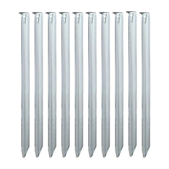 Piquet de tente en acier, lot de 10