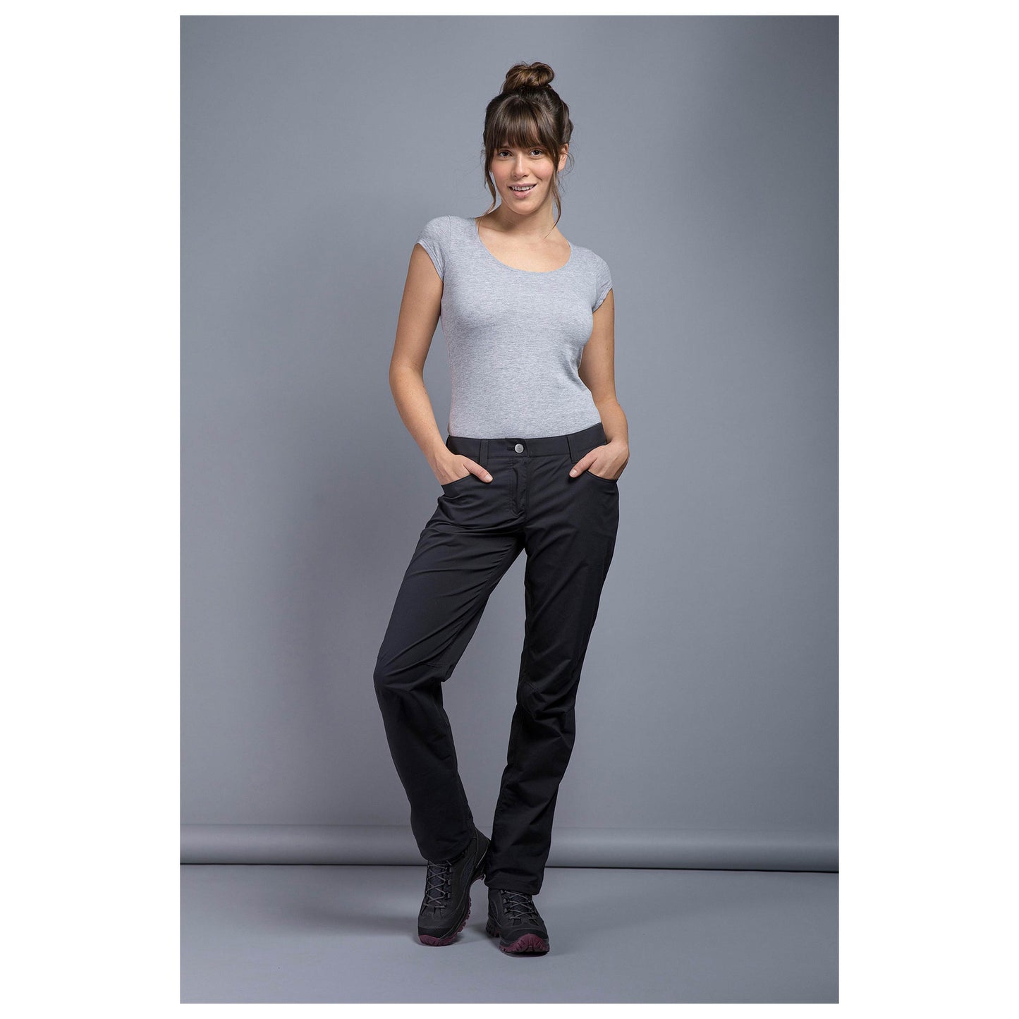 Pantalon Travel Pants dark black femmes