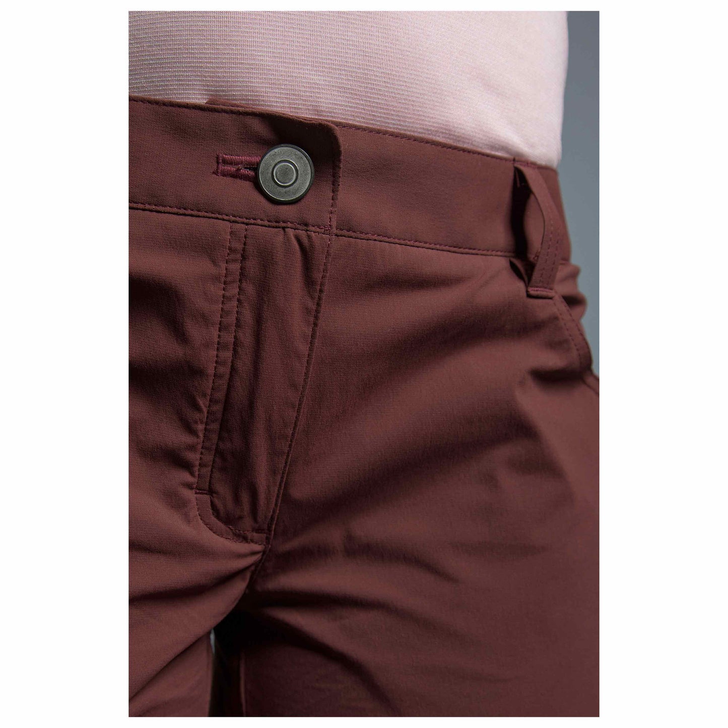 Pantalon Travel Pants aubergine red femmes