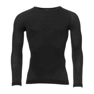Longsleeve Fusyon Merino hommes noir anthracite