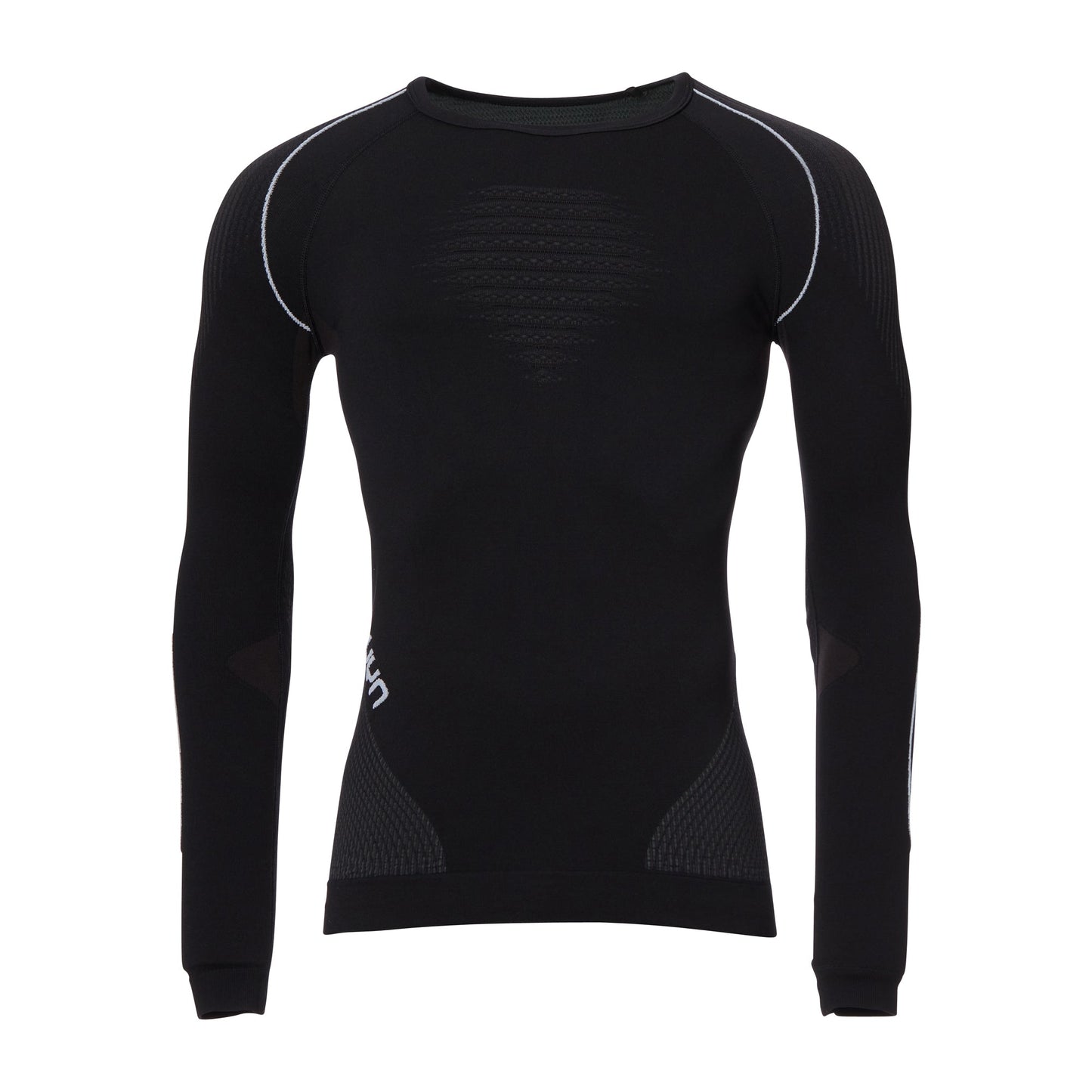 Haut manches longues Evolutyon hommes  anthracite blanc