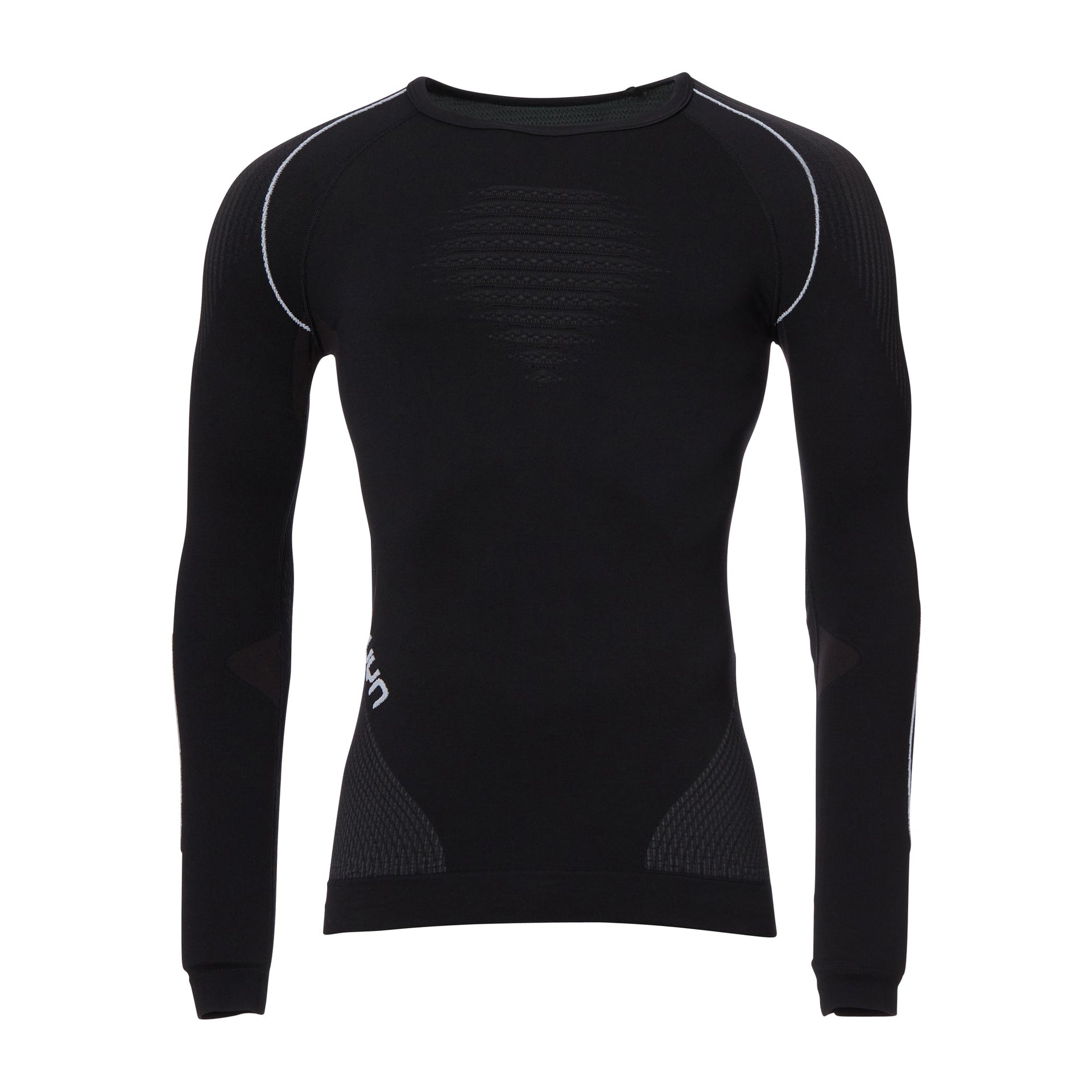 Haut manches longues Evolutyon hommes  anthracite blanc