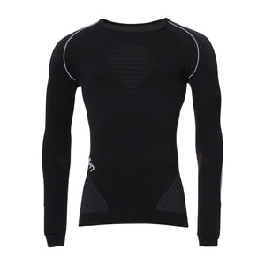 Haut manches longues Evolutyon hommes  anthracite blanc