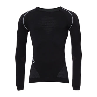 Haut manches longues Evolutyon hommes  anthracite blanc