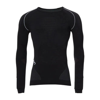 Longsleeve Evolutyon homme noir anthracite blanc