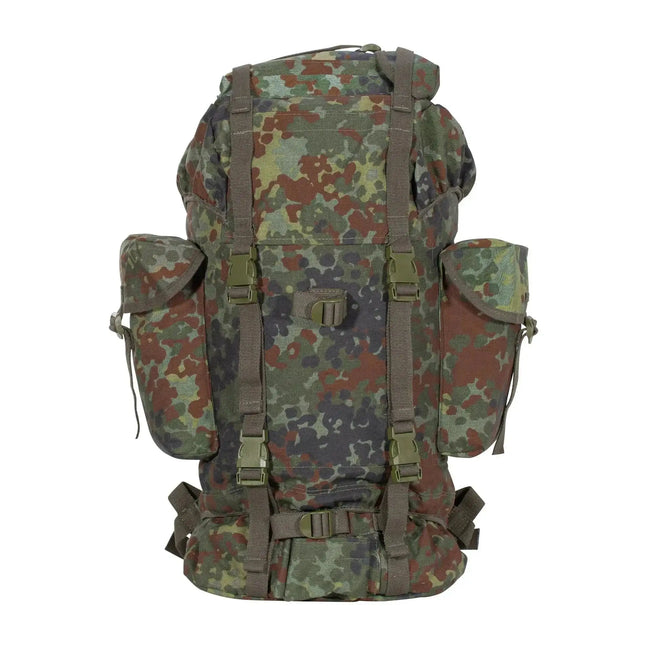 Bundeswehr Original BW Kampfrucksack Flecktarn 65 L gebraucht - ASMC