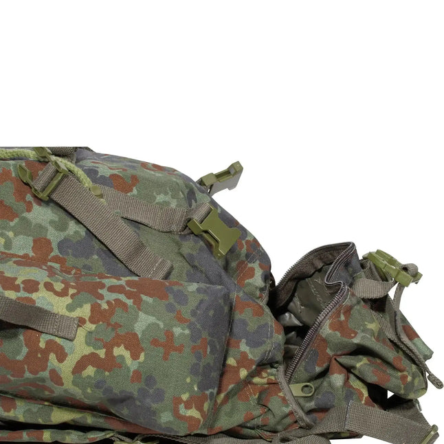 Bundeswehr Original BW Kampfrucksack Flecktarn 65 L gebraucht - ASMC