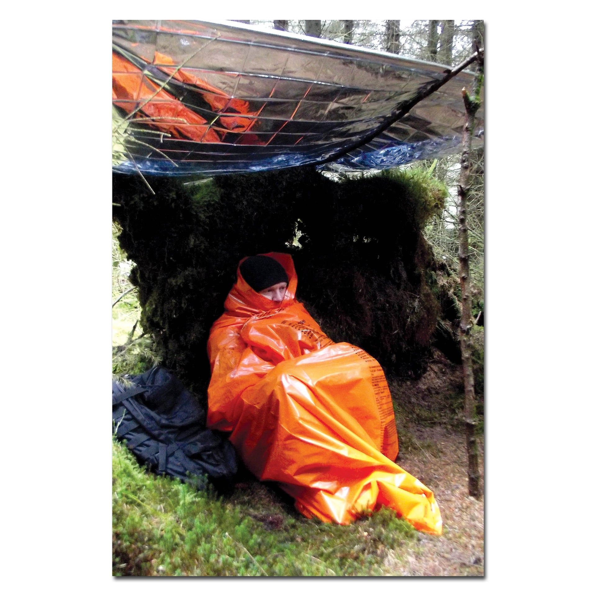 Sac de survie imprimé orange