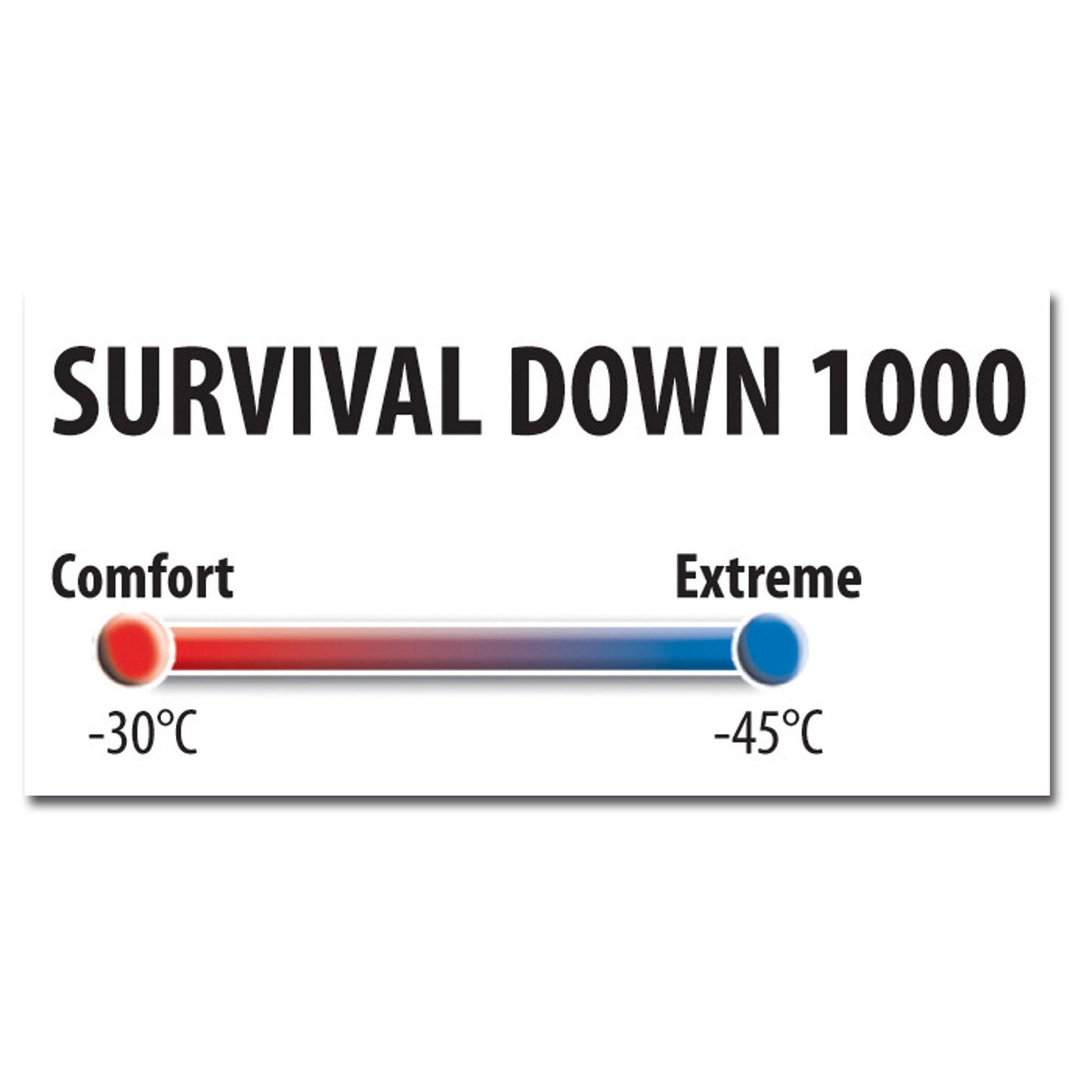 Sac de couchage Survival Down 1000