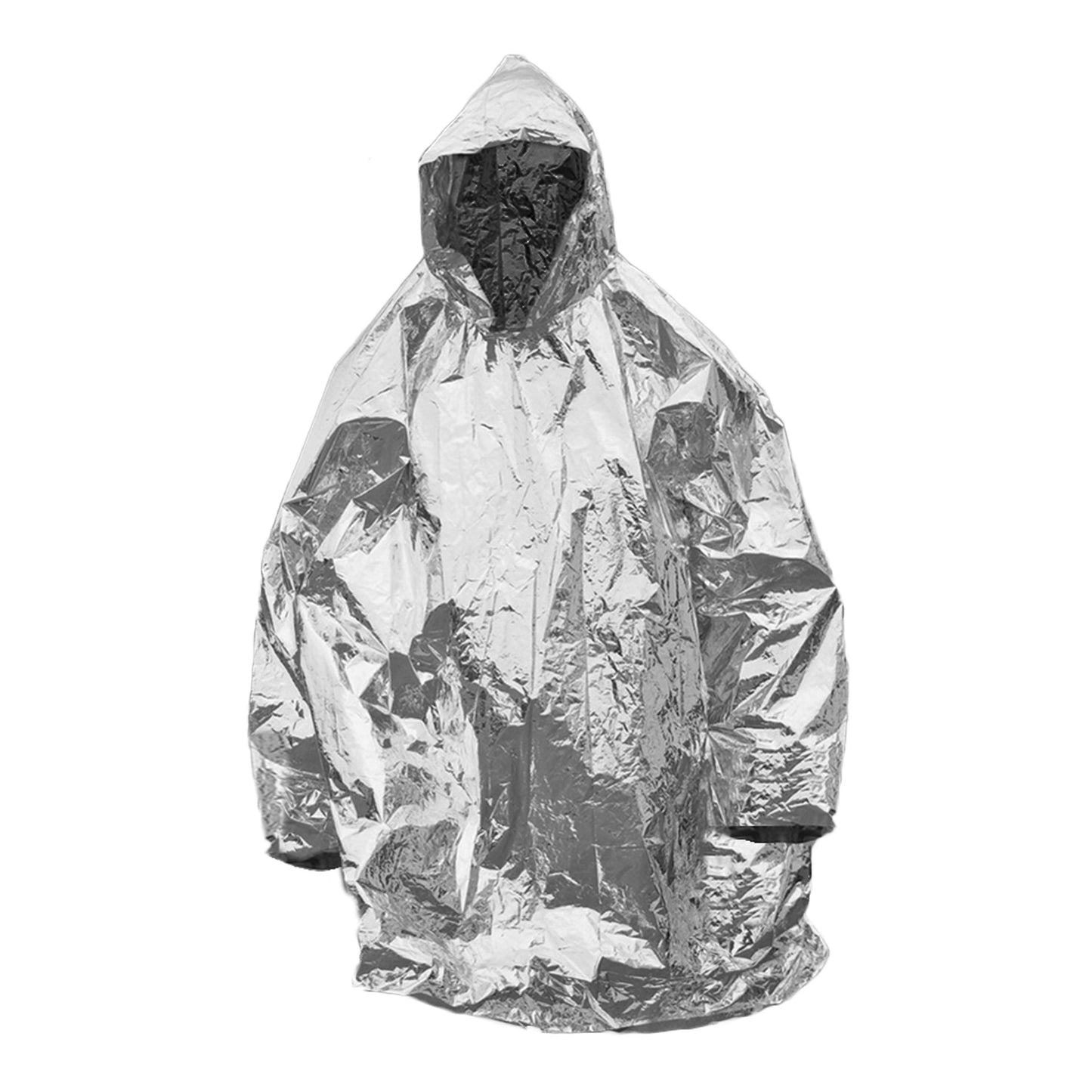 Poncho de survie argenté