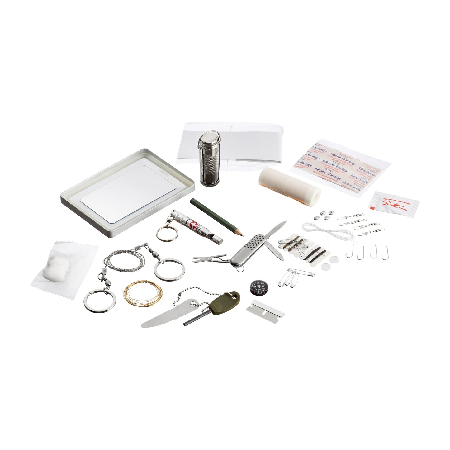 Kit de survie avec boîte en aluminium