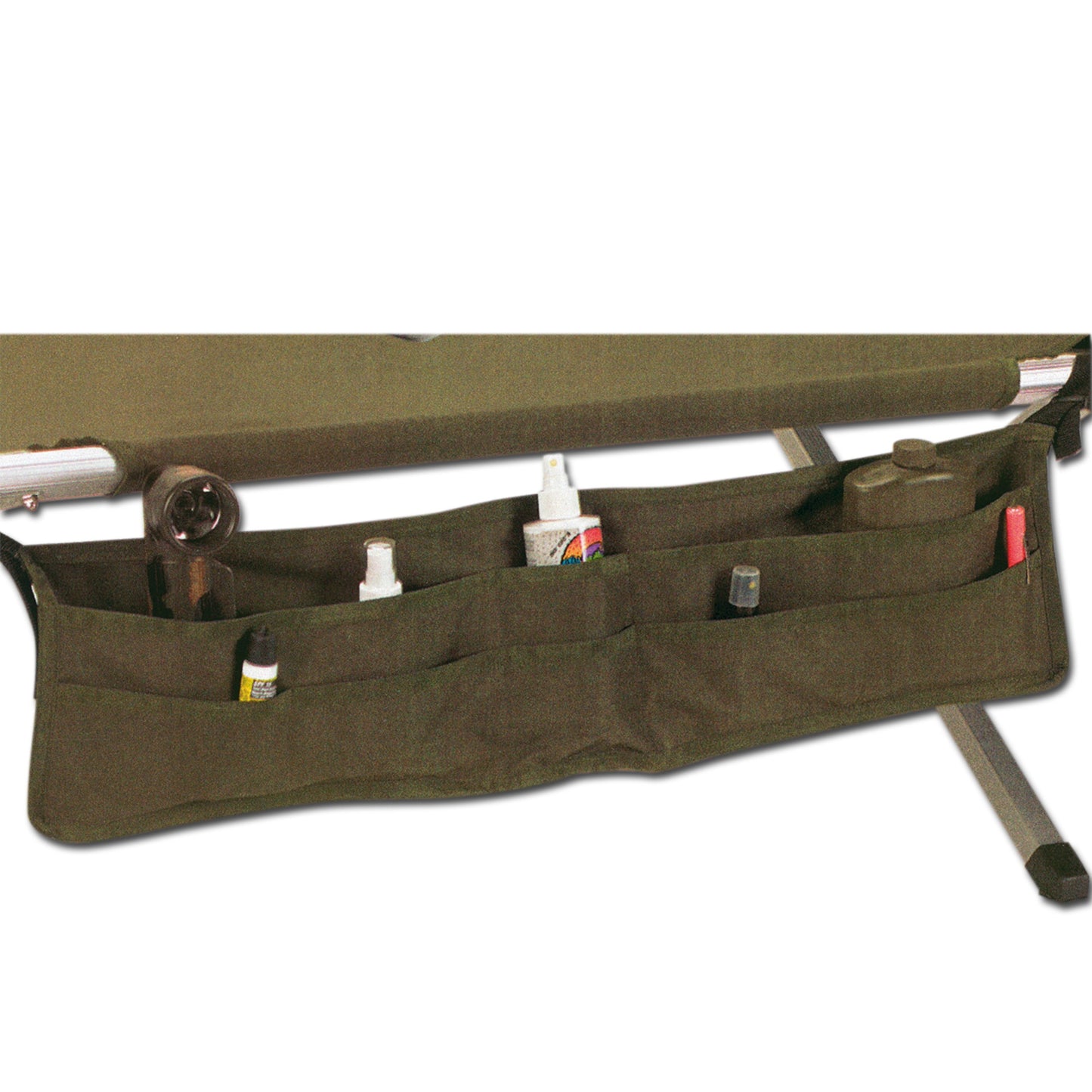 Rangement pour lit de camp