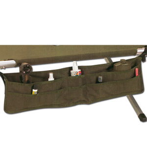 Rangement pour lit de camp