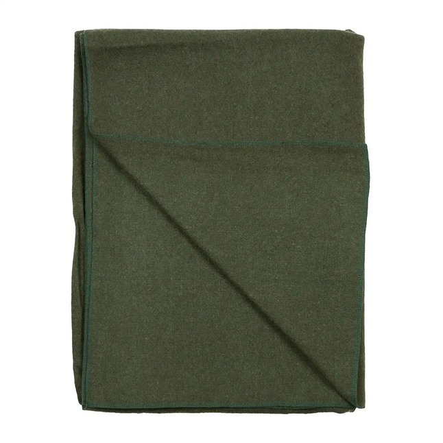 US Army Wolldecke US Decke 215 x 160 cm oliv neuwertig - ASMC