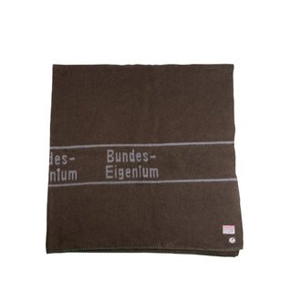 Couverture en laine BW olive/marron d’occasion