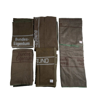 Couverture en laine BW olive/marron d’occasion