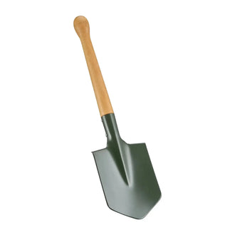 Pelle de campagne manche en bois avec housse
