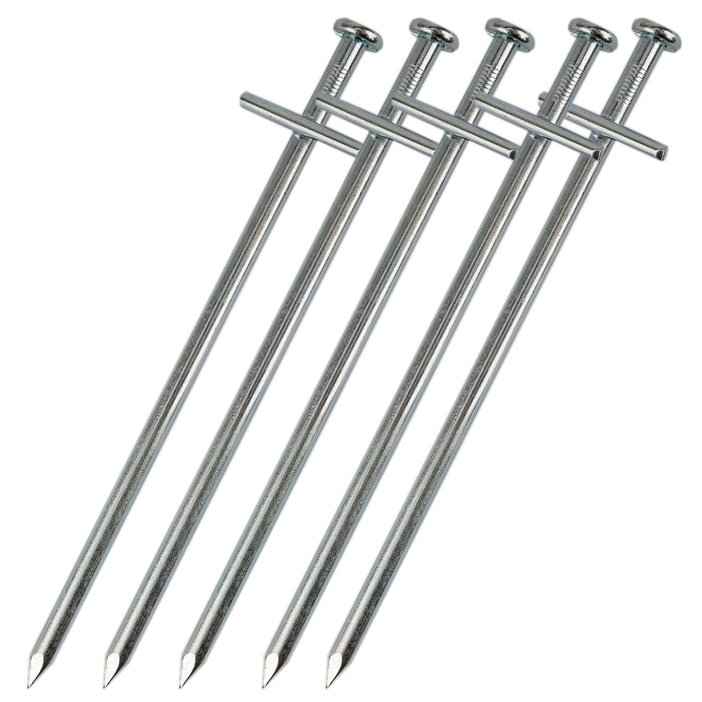 Piquet Rock 17 cm 5 pièces argenté