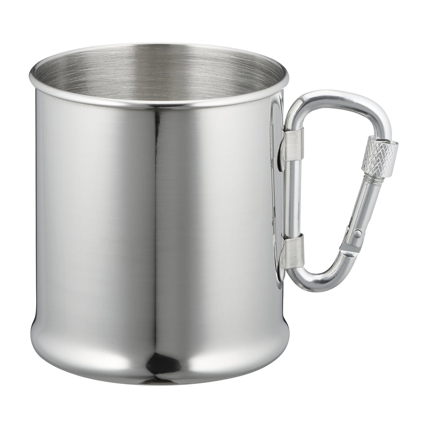 Tasse en acier inoxydable avec mousqueton 220 ml