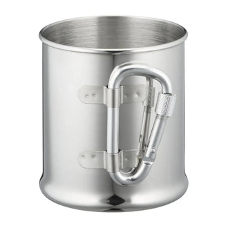 Gobelet en acier inoxydable avec mousqueton 220 ml